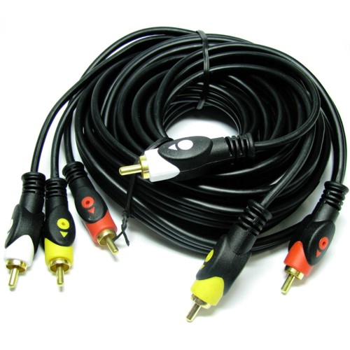 Аудио-видео кабель 3RCA 3x3 штекера — 5 метров - Pic n 279988