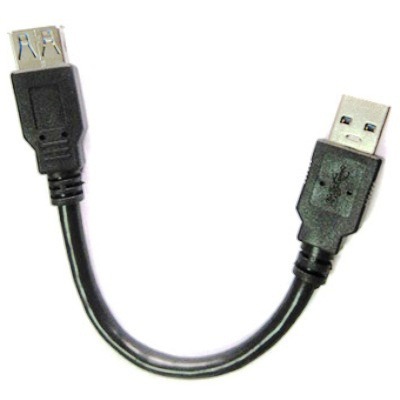 Удлинитель USB3.0 Am-Af black — 0.15 метра чёрный - Pic n 280025