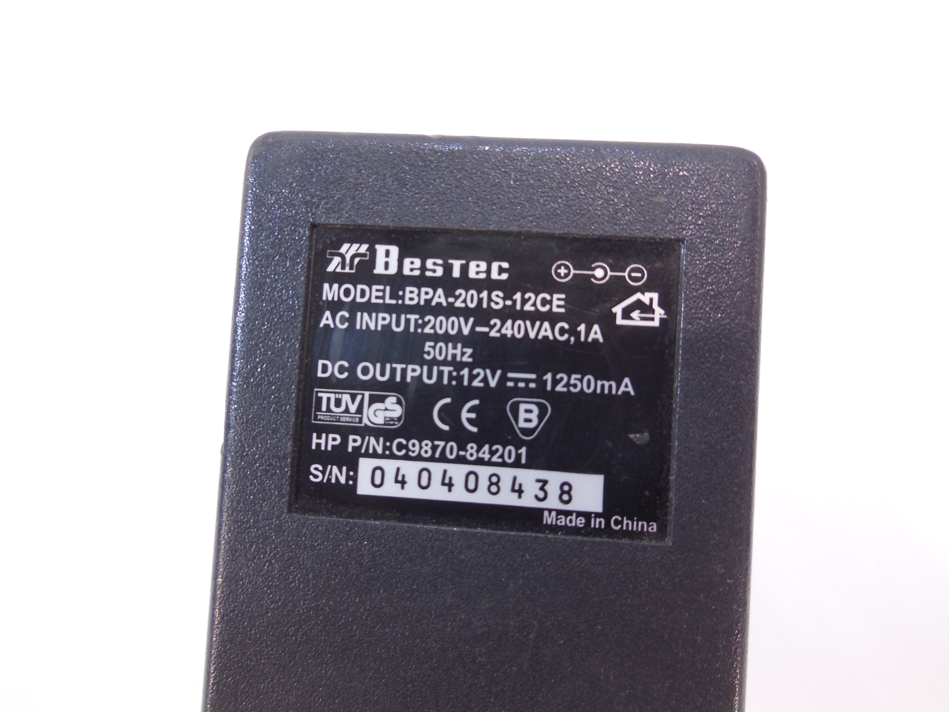 Блок питания Bestec BPA-201S-12CE, 12V 1.25A