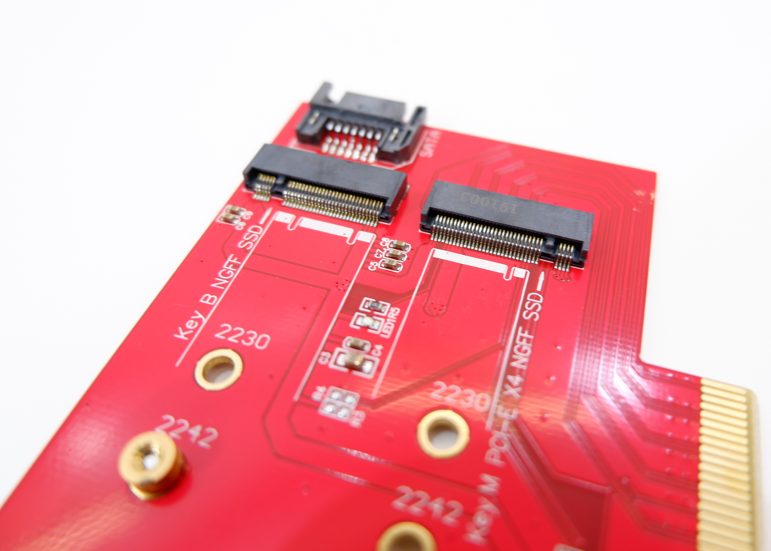 M2 переходник на pci e не работает