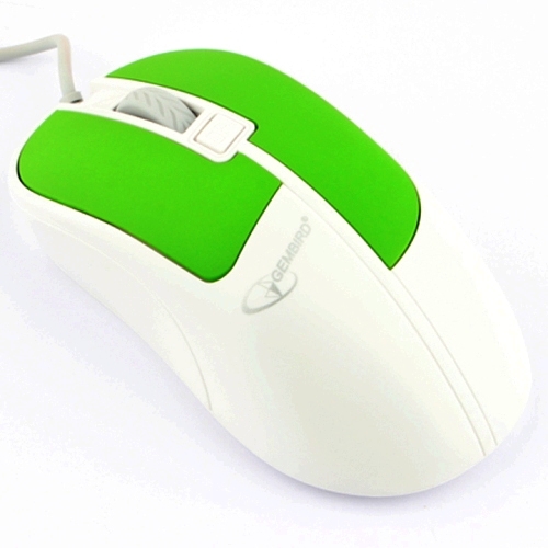 Мышь Gembird MOP-410-G бесшумный клик, зеленая - Pic n 296296
