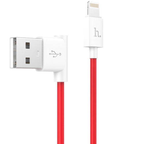 Кабель угловой USB Apple 8 pin HOCO UPL11 красный - Pic n 276739