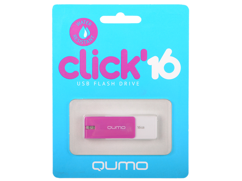 Флешка Qumo Click USB 2.0 QM16GUD-CLK-VIOLET 16Gb Фиолетовая  - Pic n 307240