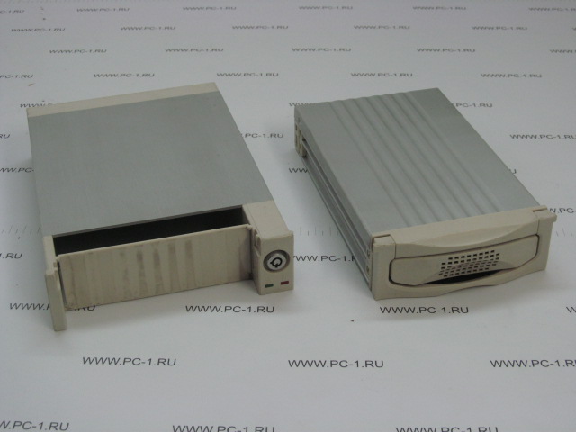 Съемный контейнер Mobil Rack для HDD 3.5" IDE /Устанавливается в отсек 5.25" /Материал: алюминий /2xFAN 40mm