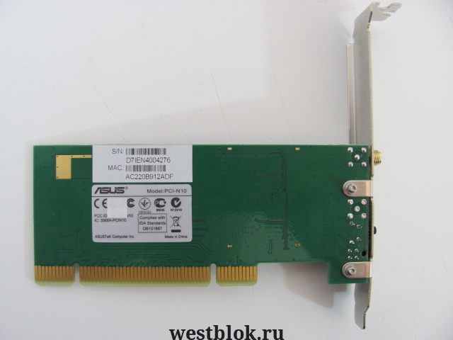 Wi-Fi адаптер ASUS PCI-N10 - Pic n 45872