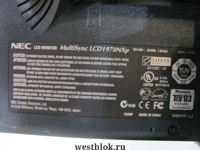 ЖК-монитор 19" NEC MultiSync LCD1970NXp - Pic n 55870