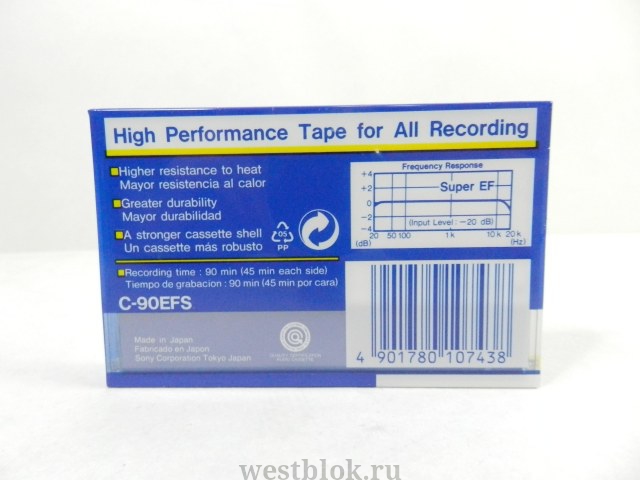 Аудиокассета Sony Super EF90 C-90EFS - Pic n 87488