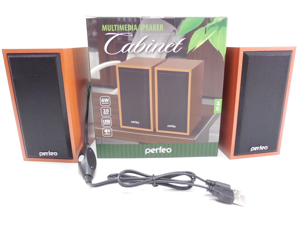 Колонки PERFEO 2.0 PF-84-WD «CABINET» USB - Pic n 256505