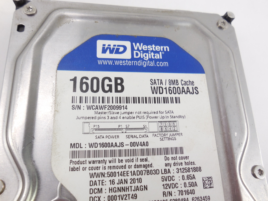 Жесткий диск HDD SATA 3.5" 160Gb WD - Pic n 264308