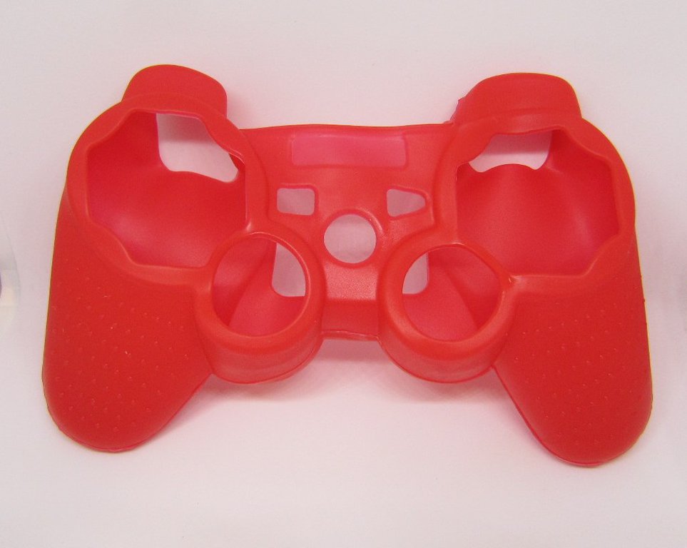 Силиконовый защитный чехол на геймпад PS3 красный - Pic n 267498