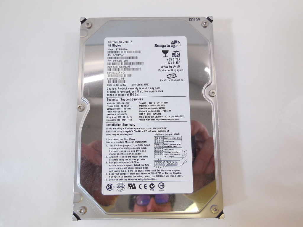 Жесткий диск HDD IDE 3.5 Seagate Barracuda 40Gb - Pic n 259465