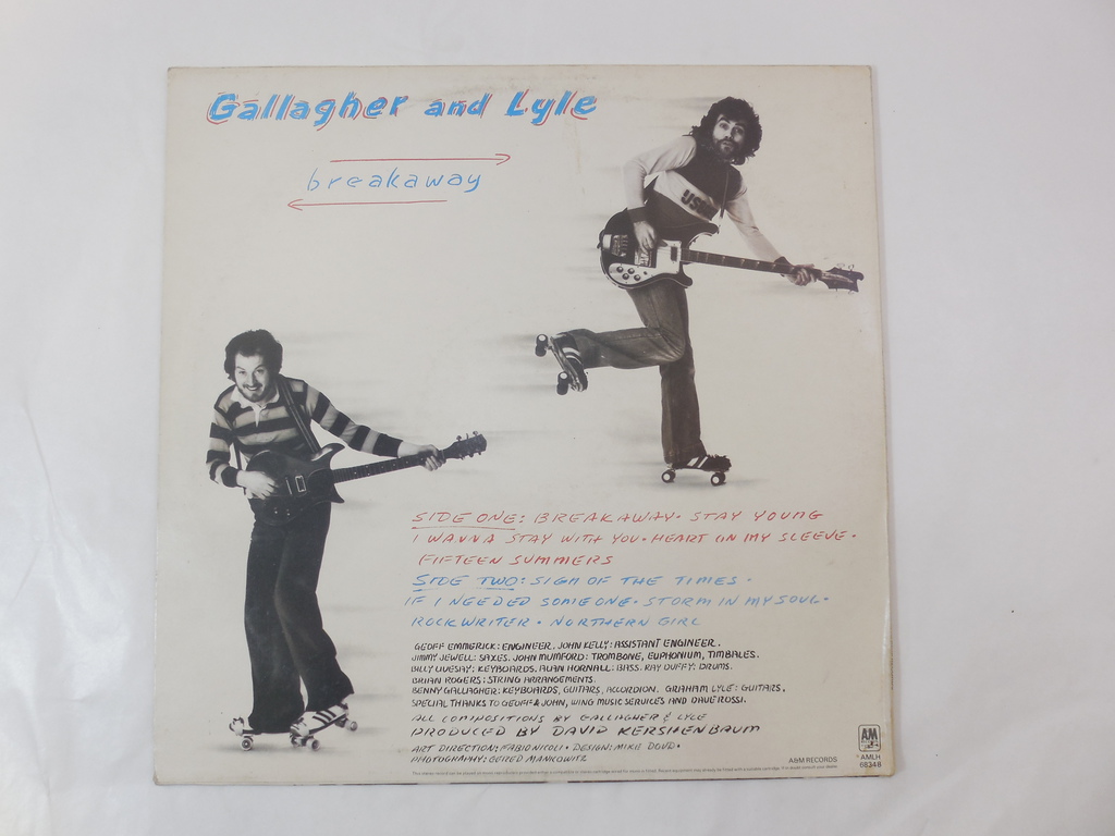 Пластинка Gallagher And Lyle ‎– Breakaway - Pic n 275319