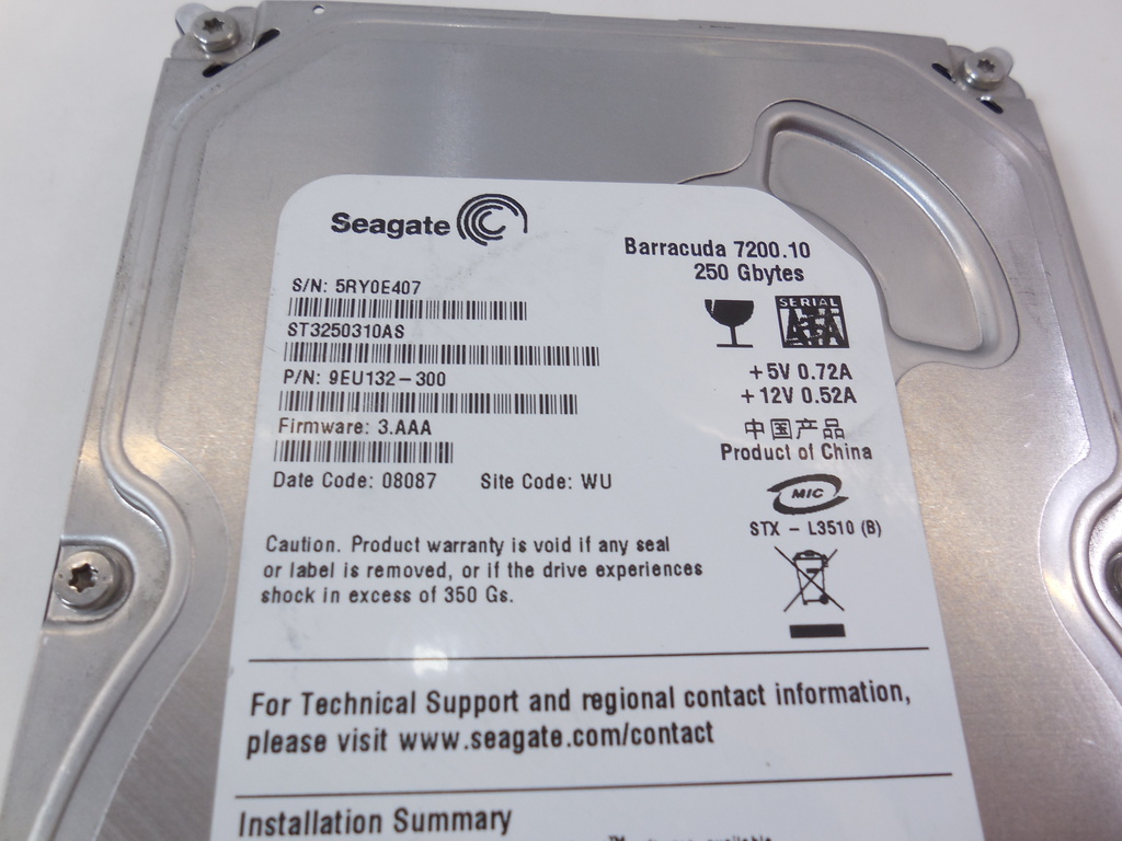 Жесткий диск HDD SATA 250Gb Seagate Barracuda - Pic n 255050