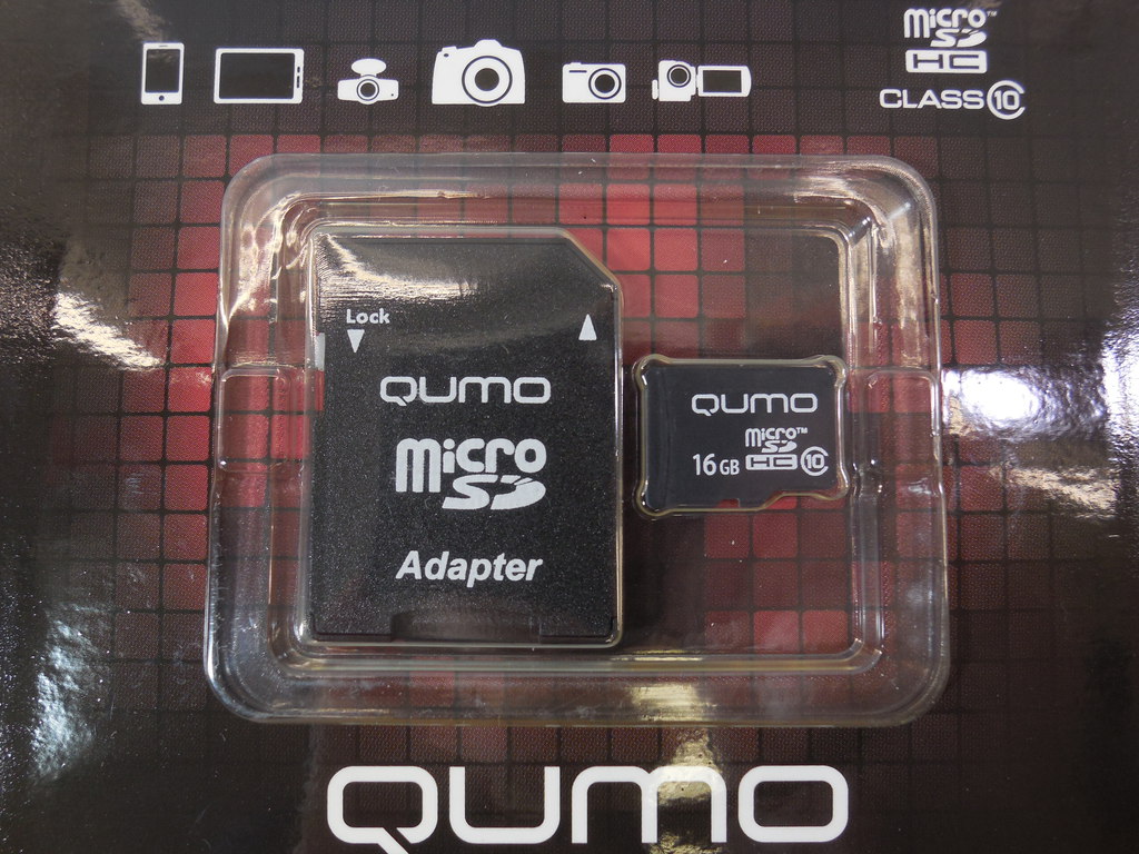 Карта памяти microSD 16Gb Qumo - Pic n 86790