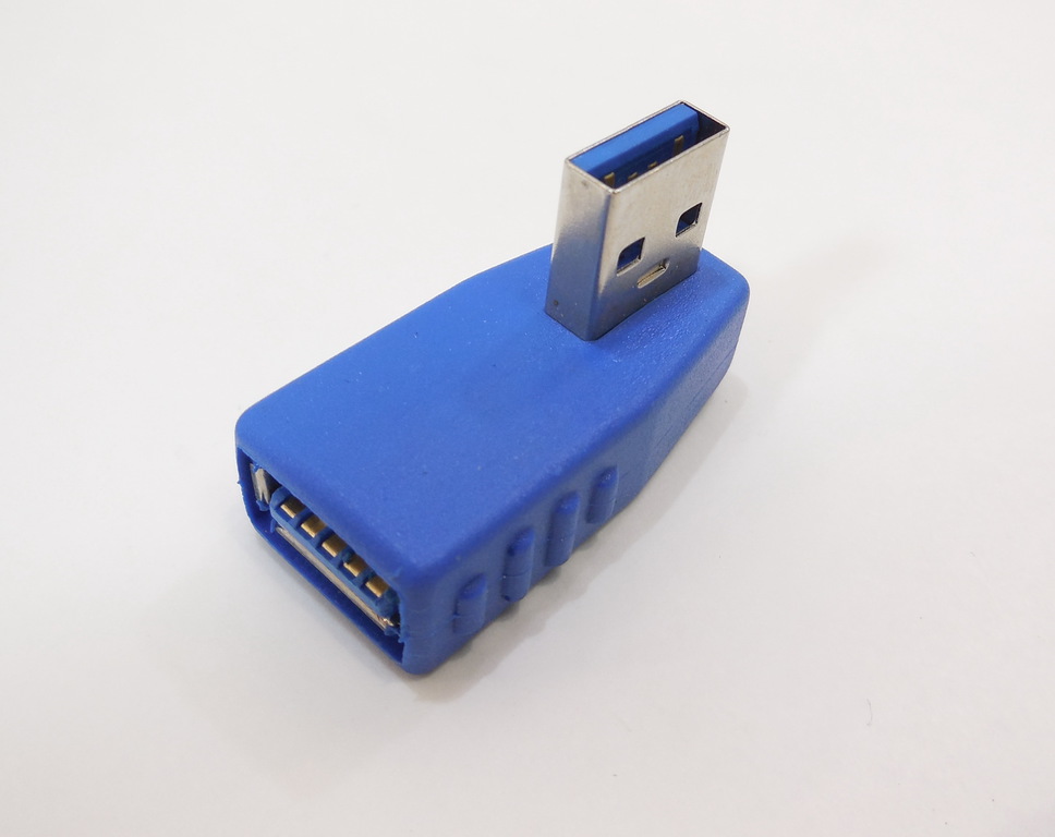 Угловой адаптер 90 градусов USB to USB версия 3.0 - Pic n 279438