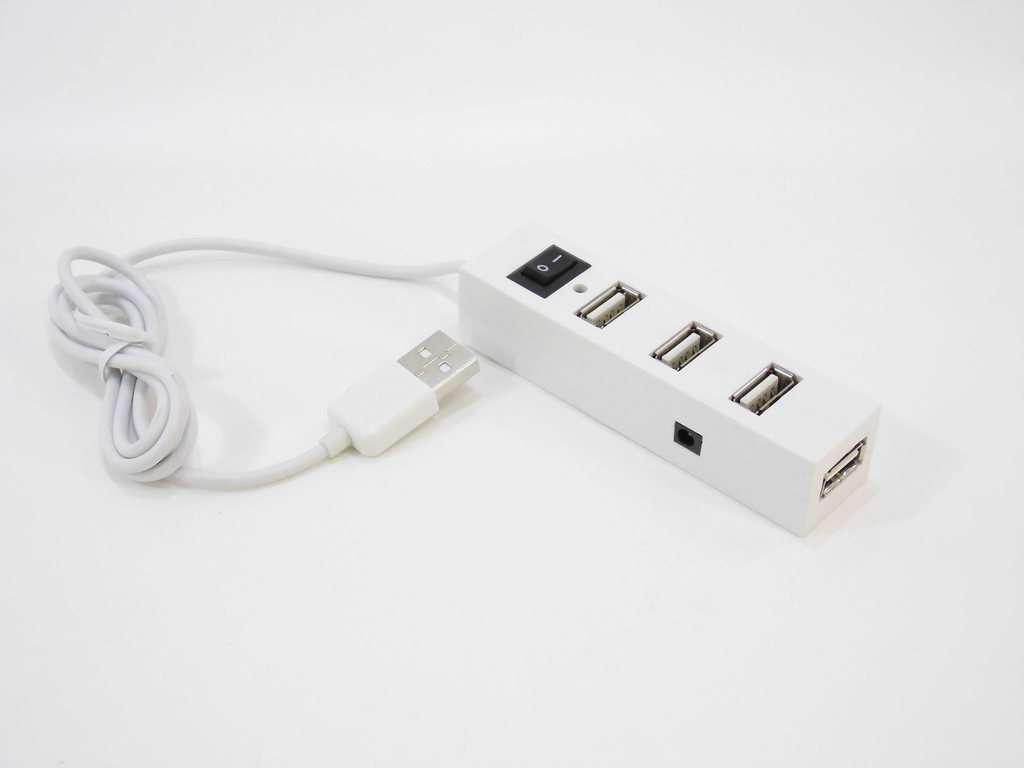 USB-хаб Сетевой фильтр 4хUSB порта Белый - Pic n 79577