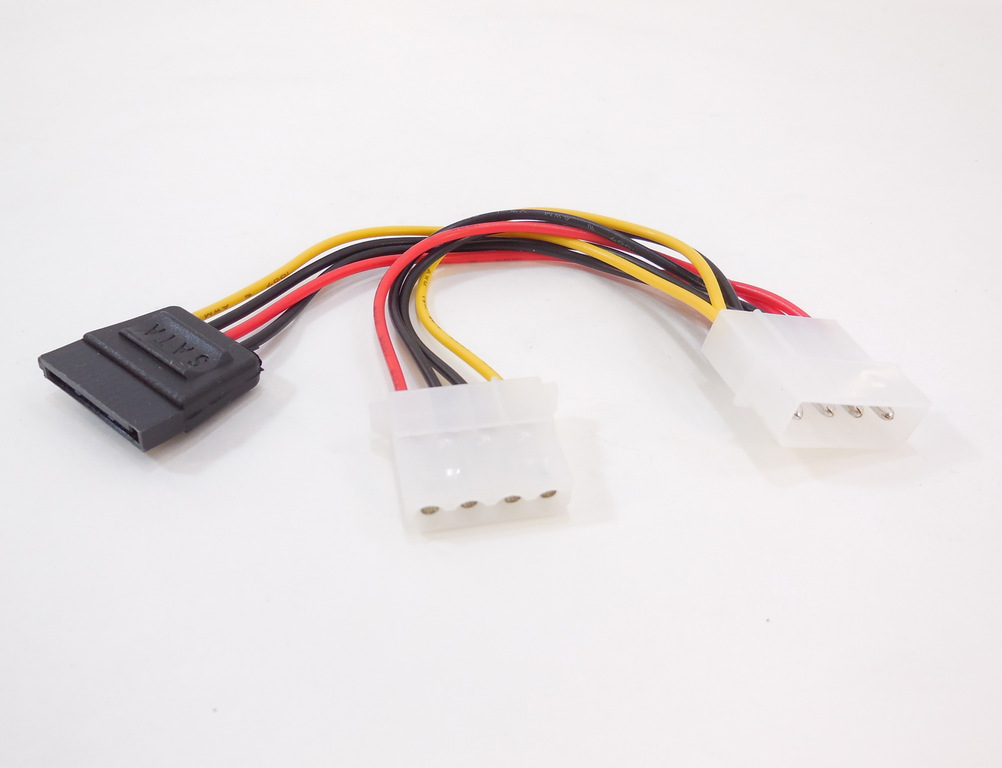Y-образный кабель разветвитель MOLEX вилка-розетка + SATA - Pi