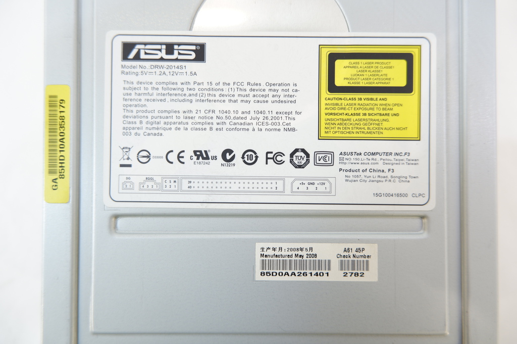 Оптический привод IDE DVD±RW Asus DRW-2014S1 - Pic n 280820