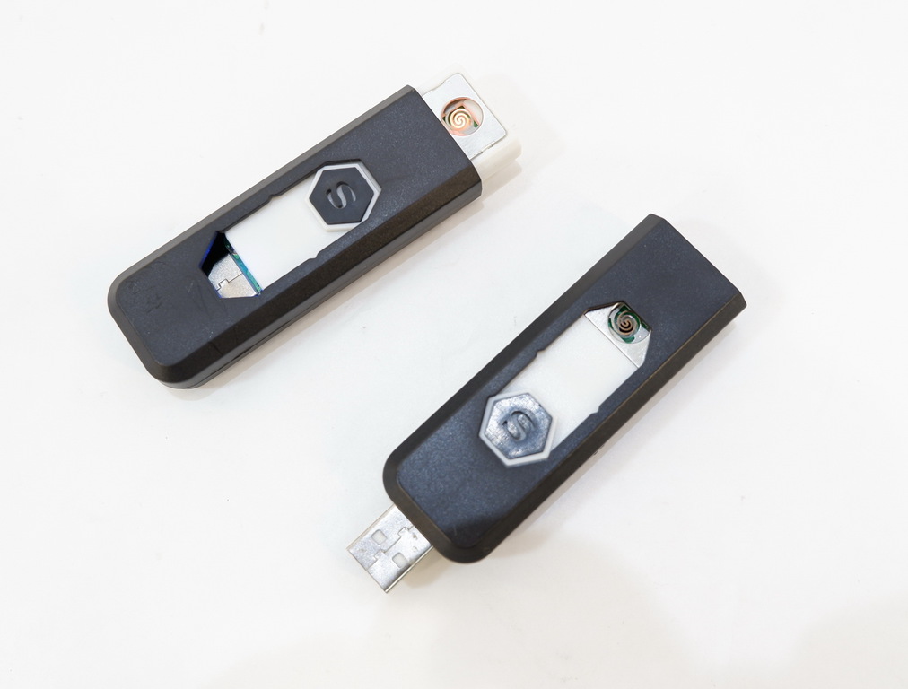 USB Электронная зажигалка чёрная - Pic n 281236