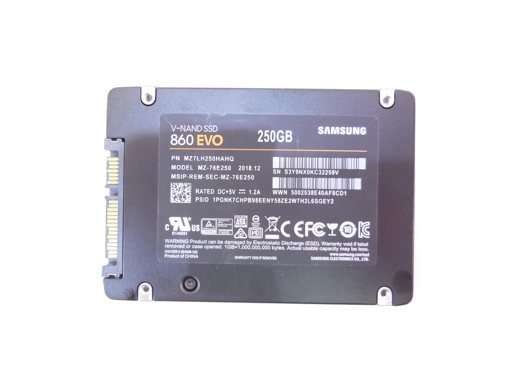 Твердотельный 2.5" SSD Samsung 860 EVO 250Gb - Pic n 285171