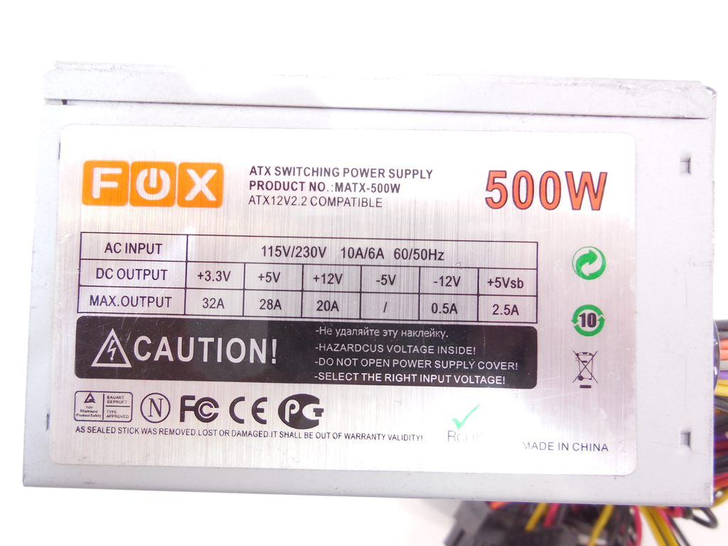 Блок питания SFX 500W FOX MATX-500W - Pic n 285719
