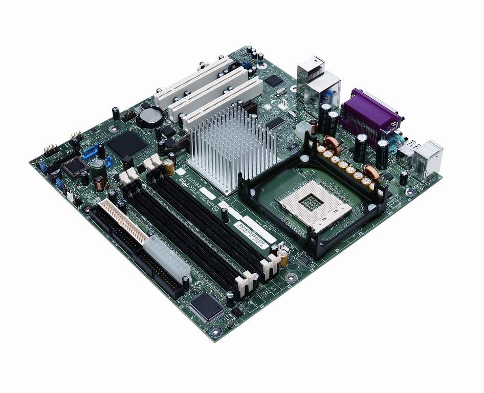 Материнская плата MB Intel D865GLC/D865PESO Socket 478 /3xPCI /AGP /4xDDR DIMM /Sound /SVGA /LAN /LPT /4xUSB /COM /2xSATA /mATX /заглушка