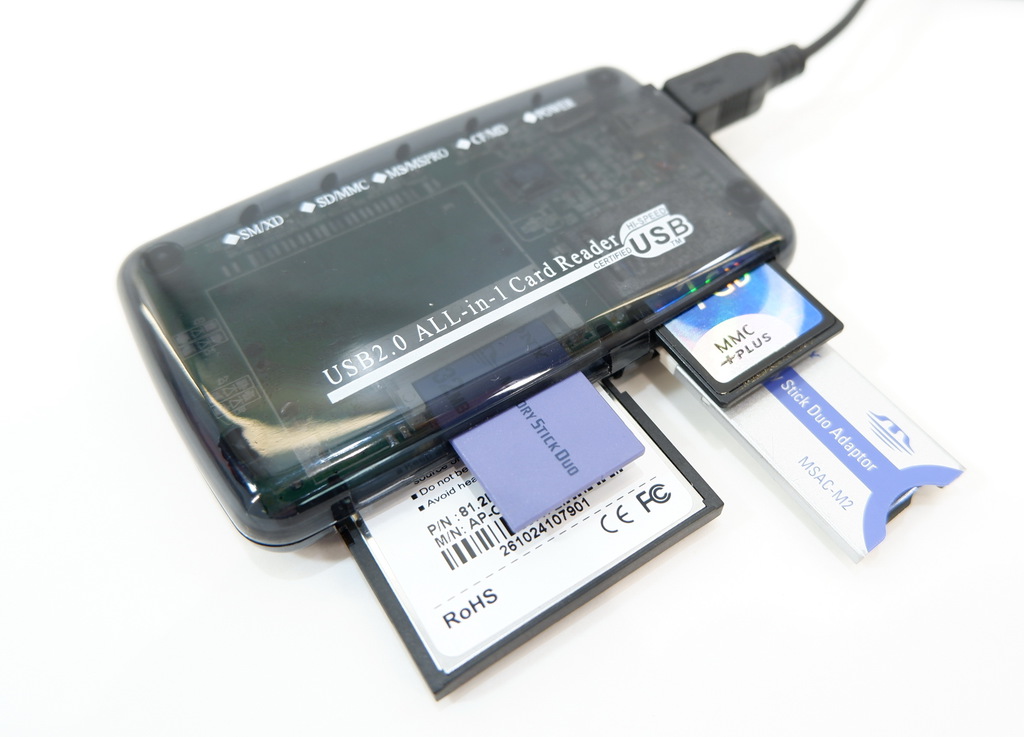 Cardreader USB 2.0 черный прозрачный ALL-in-1 - Pic n 267111