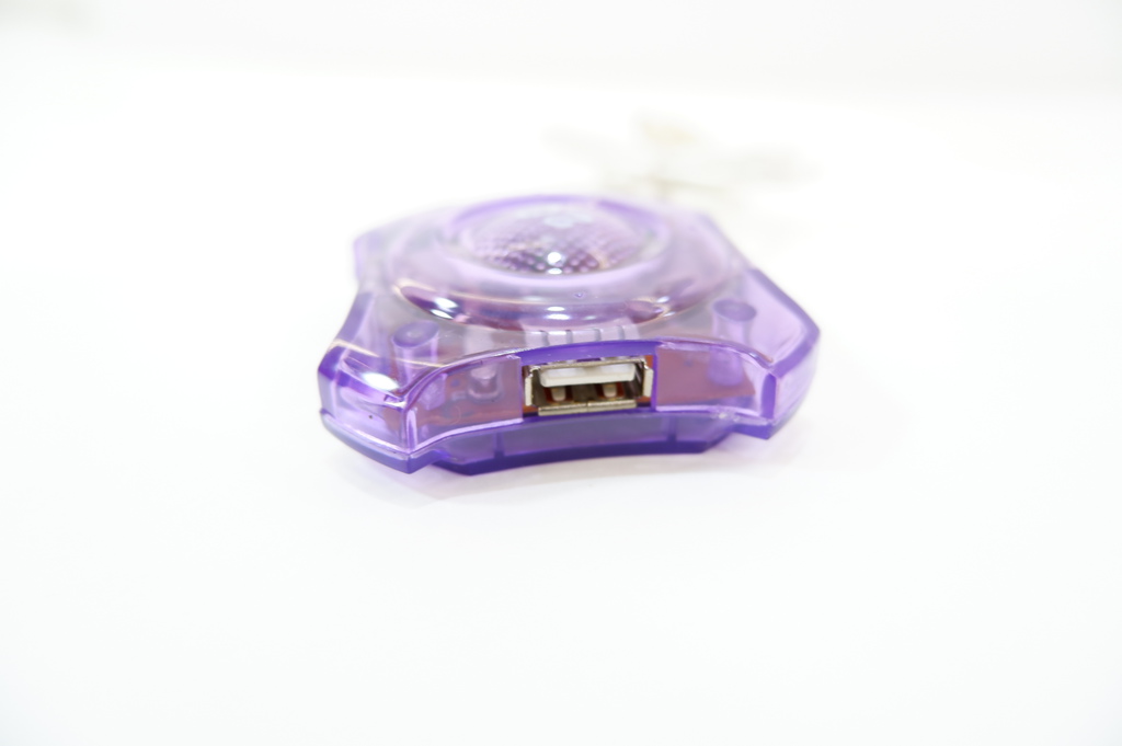 USB-хаб 4 порта KB-264 фиолетово-прозрачный - Pic n 79586