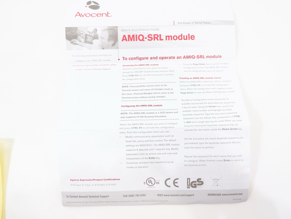 Avocent AMIQ-SRL интерфейсный модуль com порт - Pic n 287372