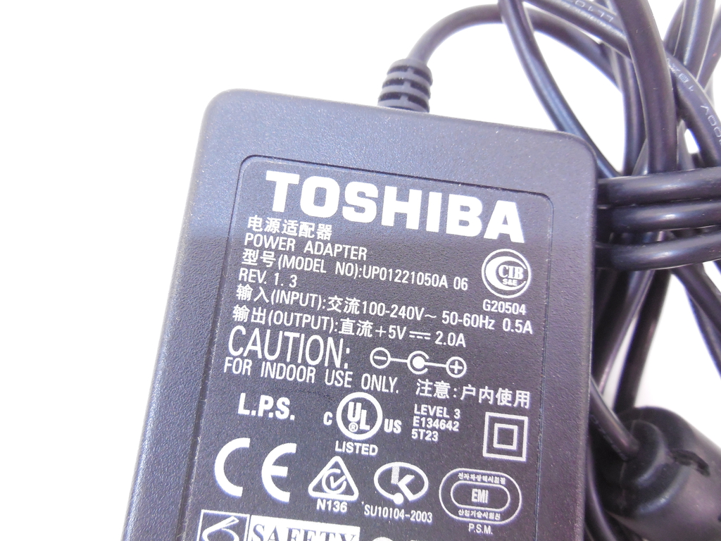 Блок AC/DC Toshiba UP01221050A 5v, 2000mA - Pic n 289798
