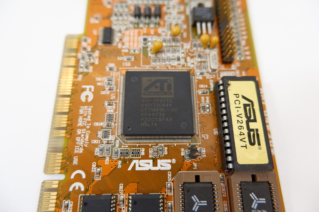 PCI Видеокарта ASUS pci-v264vt ATI Mach64 VT2 2Mb - Pic n 291030