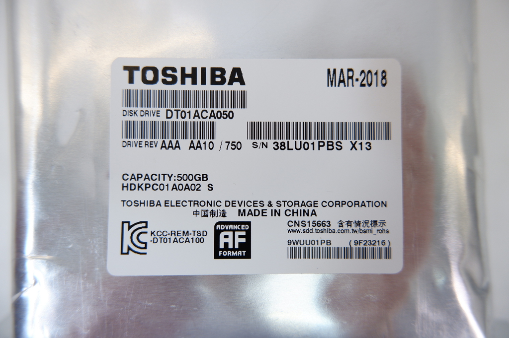 Жесткий диск 3.5 SATA 500Gb Toshiba  - Pic n 291094
