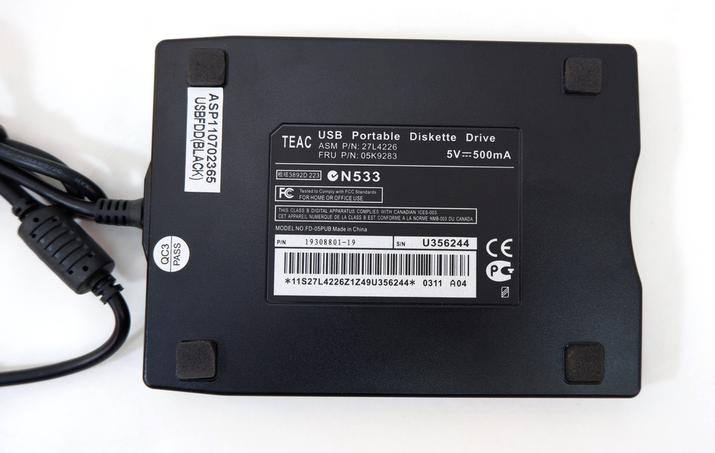 Внешний USB привод для дискет FDD TEAC - Pic n 291211