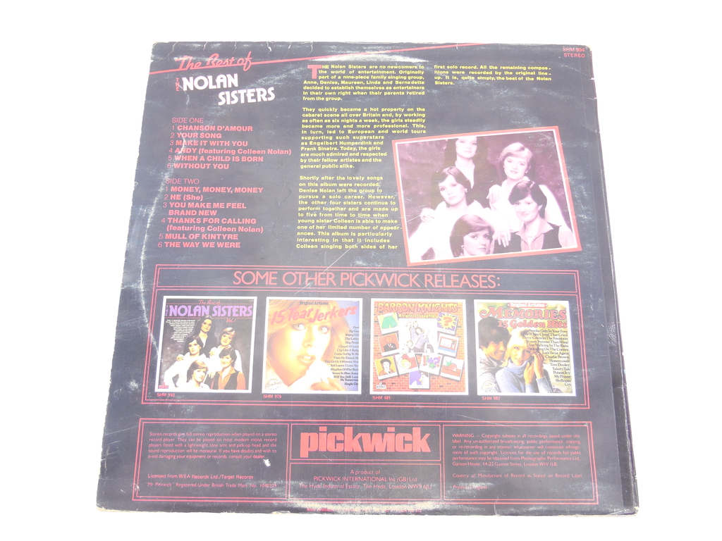 Пластинка The Nolan Sisters — The Best - Pic n 291982