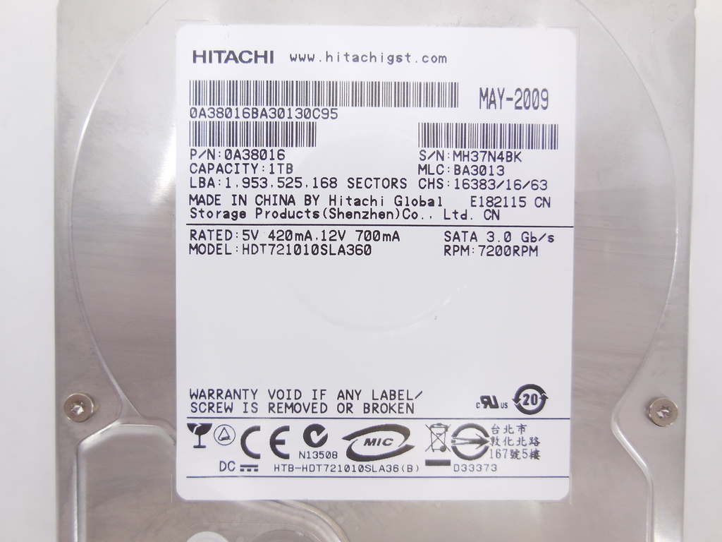 Жесткий диск 3.5" SATA 1TB Hitachi - Pic n 292570