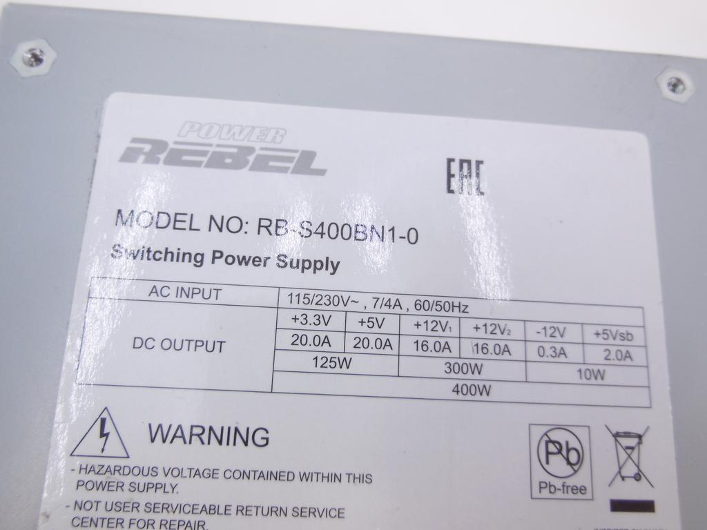 Блок питания SFX 400W Power Rebel RB-S400BN1-0 - Pic n 295739