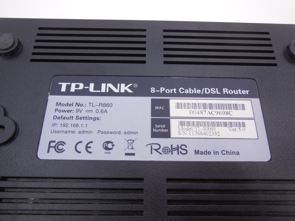 Маршрутизатор TP-LINK TL-R860 - Pic n 252940