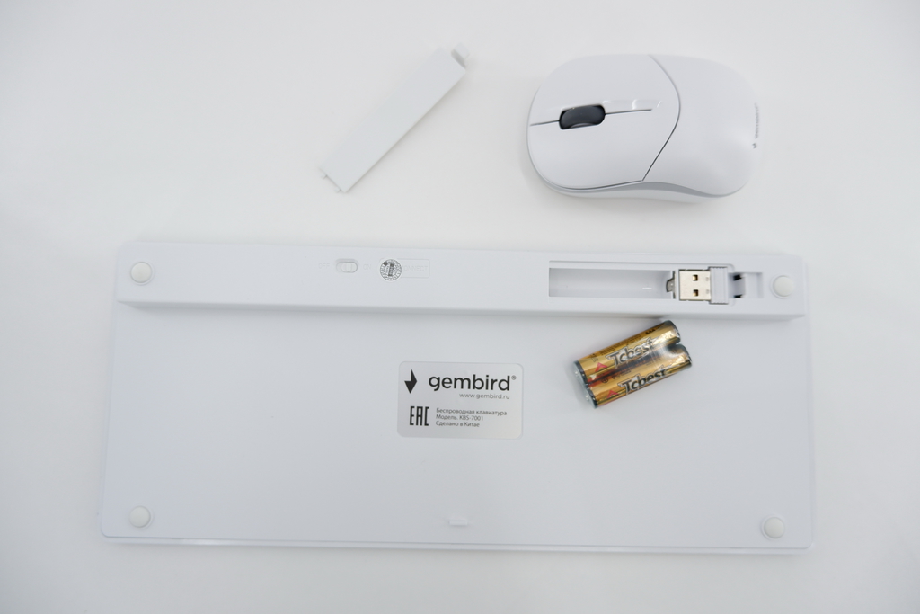 Беспроводная клавиатура и мышь Gembird KBS-7001 RU - Pic n 296305