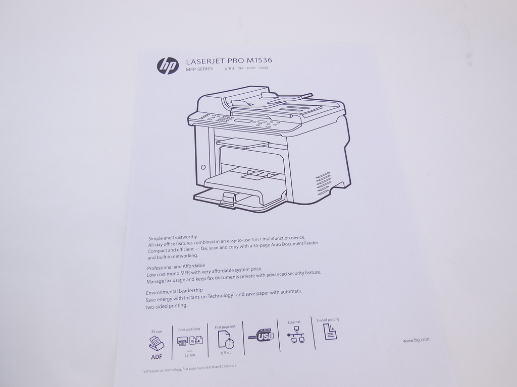 МФУ HP LaserJet Pro M1536dnf - Pic n 296796