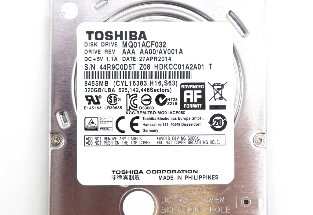 Жесткий диск 2.5 SATA HDD 320GB Toshiba MQ01ACF032 - Pic n 297029
