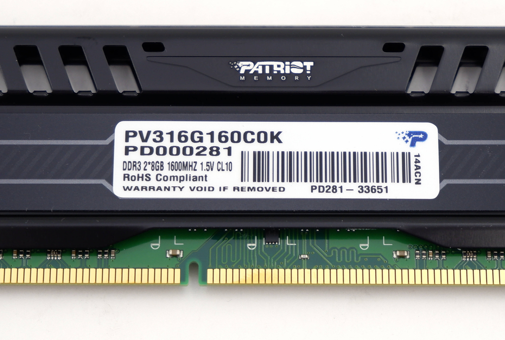 Оперативная память 16GB KIT 2x8GB Patriot Viper - Pic n 297122