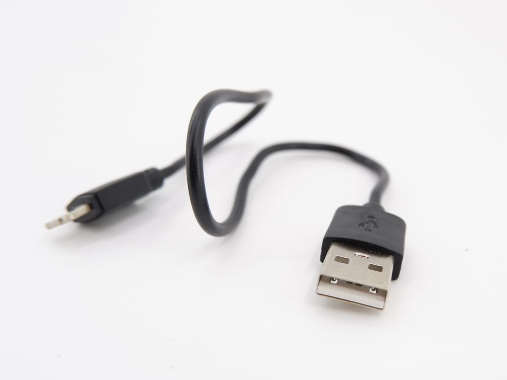 Короткий USB Кабель Lightning чёрный — 0.3 метра - Pic n 297817