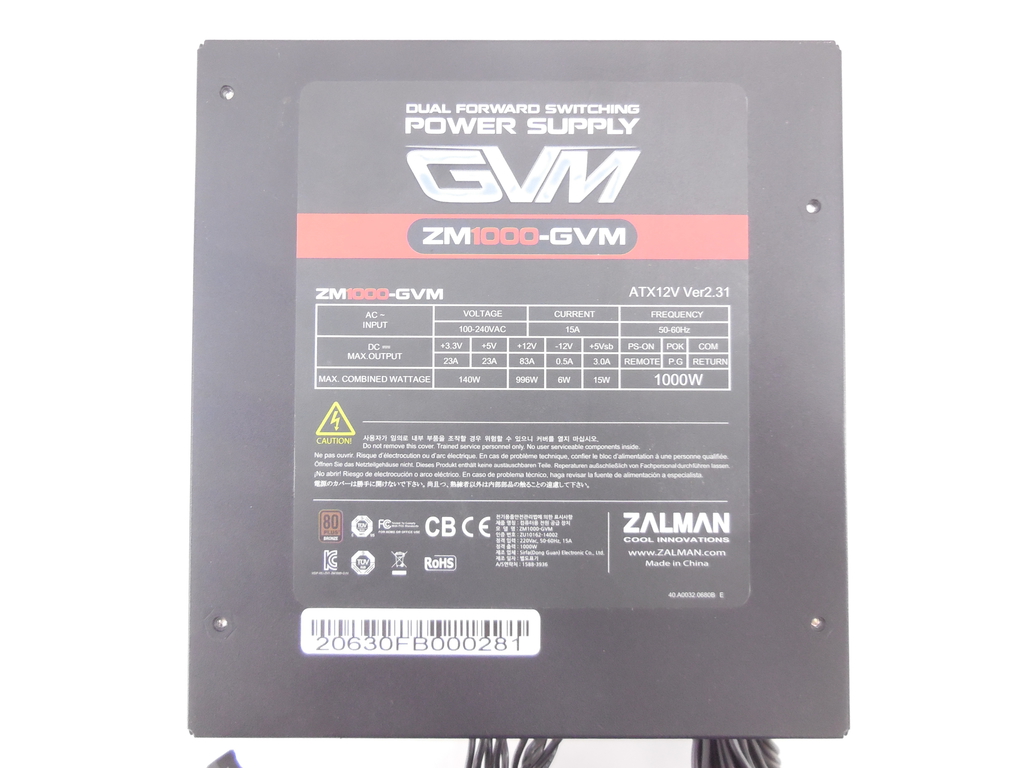 Блок питания Zalman ZM1000-GVM 1000W - Pic n 297913