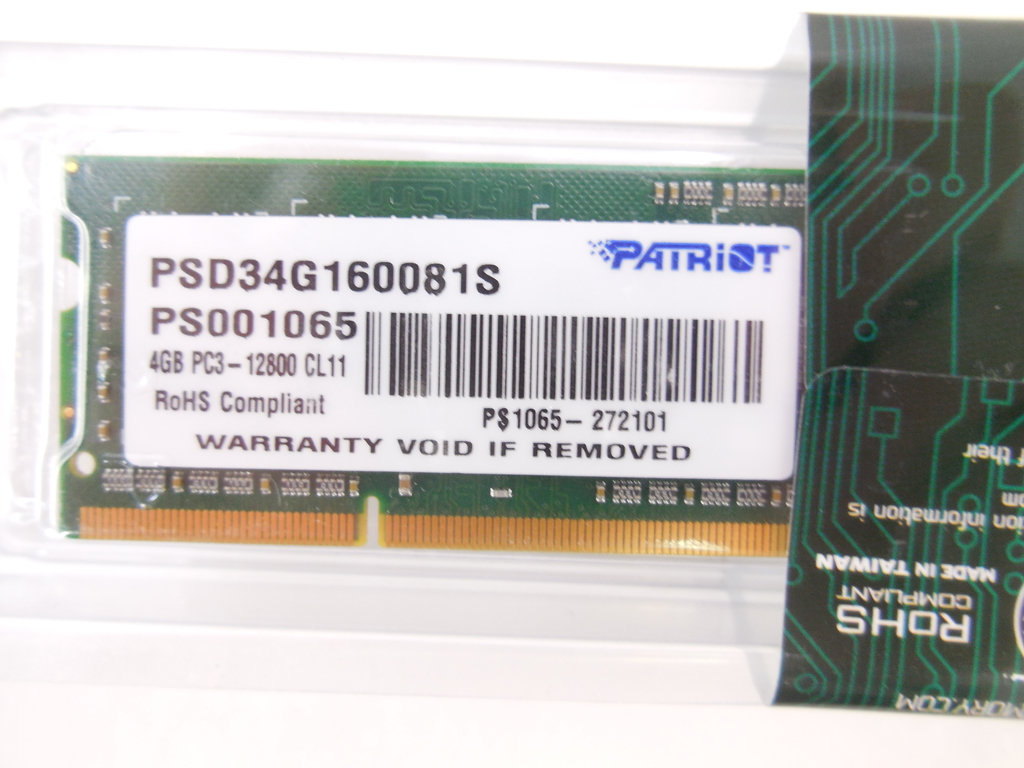 Модуль памяти SO-DIMM DDR3 4Gb Patriot - Pic n 298004