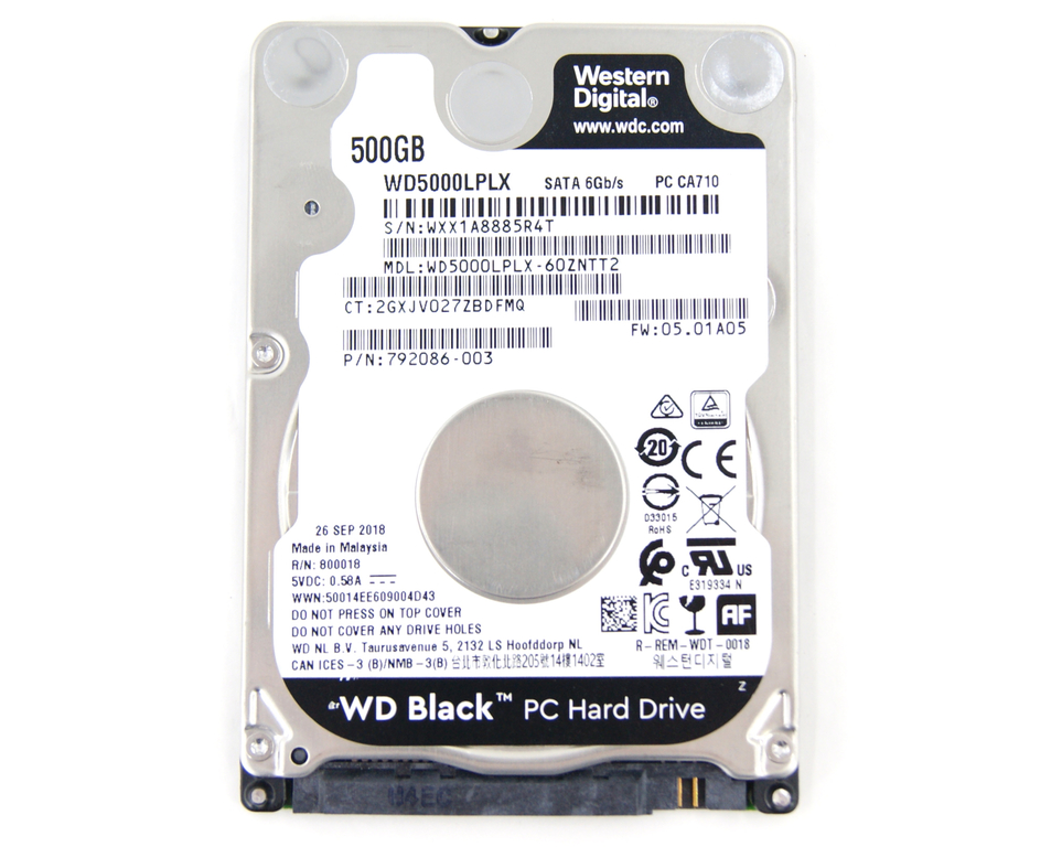 Жесткий диск 2.5 HDD SATA 500Gb WD Black - Pic n 274272