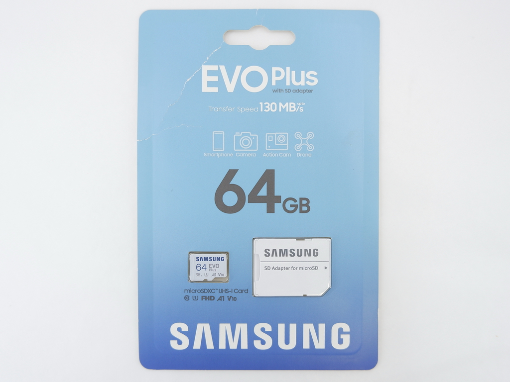 Карта памяти samsung evo plus microsdxc 64gb class 10 uhs i u1