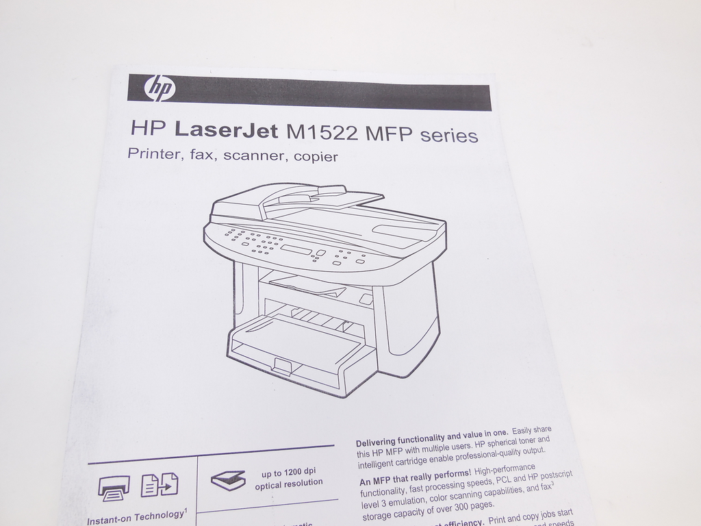 МФУ HP LaserJet M1522nf  - Pic n 292197