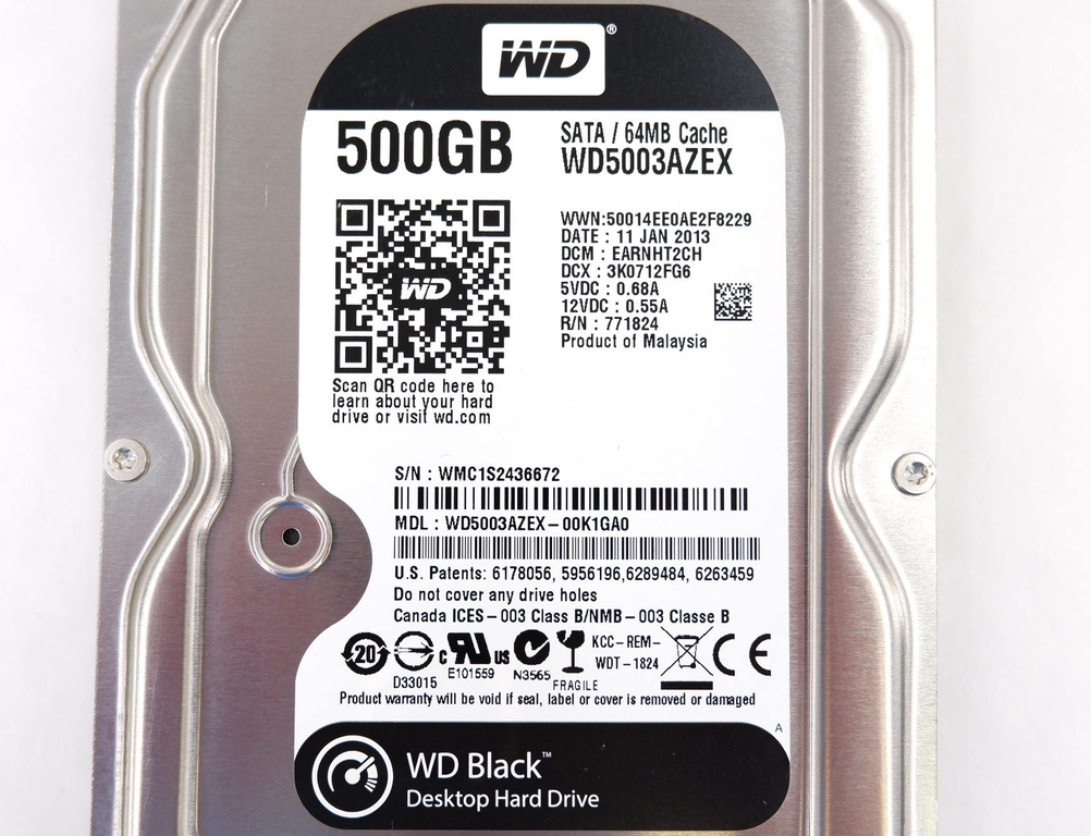 Жесткий диск 3.5" SATA 500GB WD Black - Pic n 270092