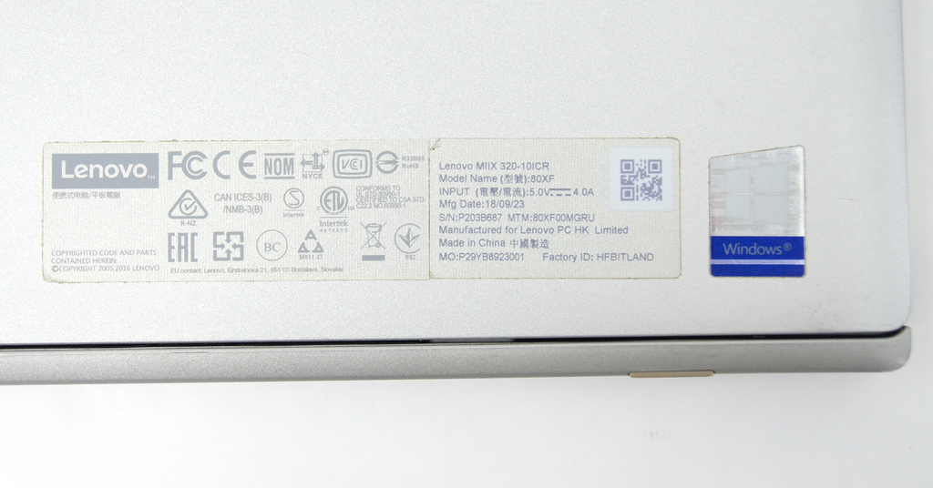 Ноутбук трансформер Lenovo IdeaPad MIIX 320-10ICR - Pic n 302058