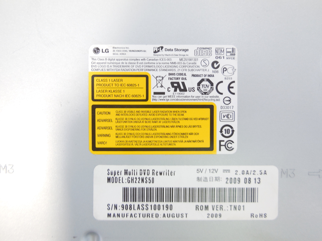 Оптический привод SATA DVD-RW LG GH22 - Pic n 303822